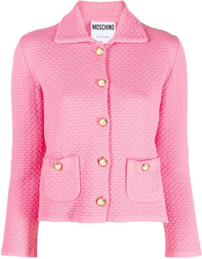 Moschino Vest met matelassé effect Roze