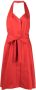 Moschino Midi-jurk met halternek Rood - Thumbnail 1