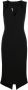 Moschino Midi-jurk met V-hals Zwart - Thumbnail 1