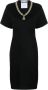 Moschino Midi-jurk verfraaid met edelsteen Zwart - Thumbnail 1