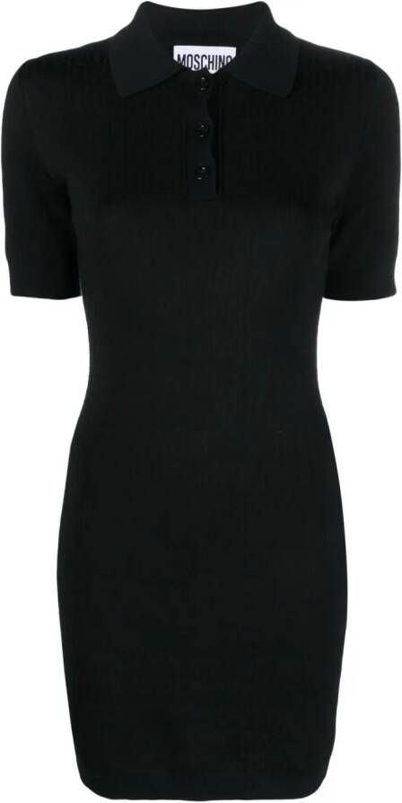 Moschino Mini-jurk met korte mouwen Zwart