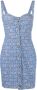 Moschino Mini-jurk met monogramprint Blauw - Thumbnail 1