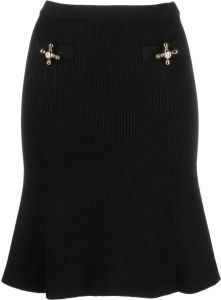 Moschino Mini-rok met sierknoop Zwart