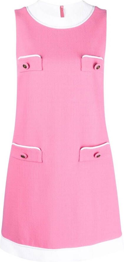 Moschino Mini-shiftjurk met zakdetail Roze