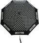 Moschino Paraplu met monogramprint Zwart - Thumbnail 1