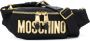 Moschino nylon logo patch belt bag Zwart - Thumbnail 1