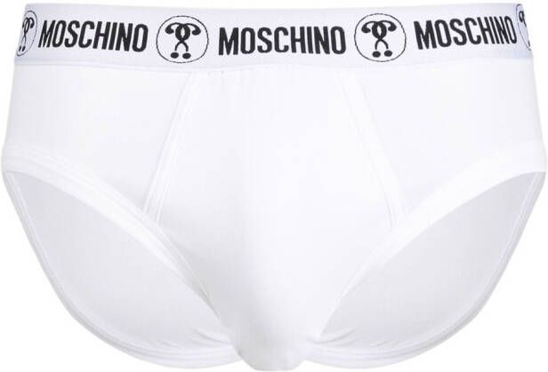 Moschino Ondergoed met logoband Wit