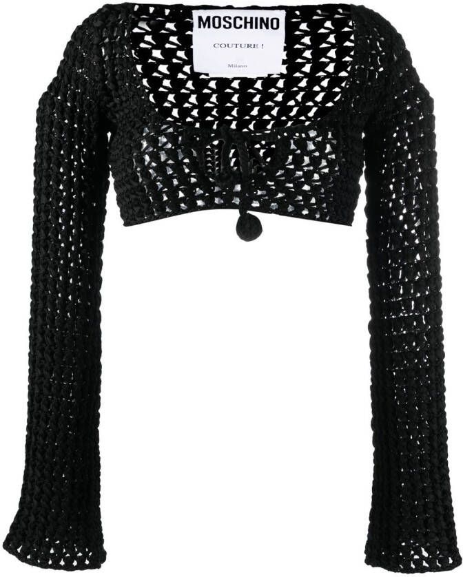 Moschino Cropped top Zwart