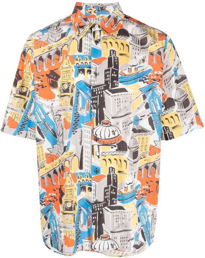 Moschino Overhemd met grafische print Grijs