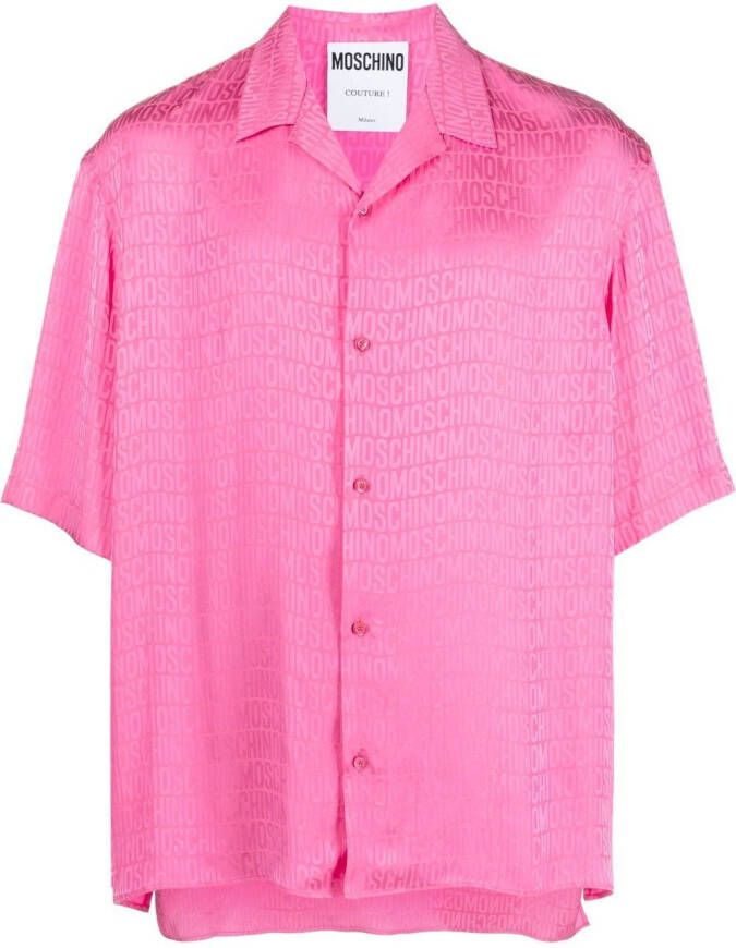 Moschino Overhemd met jacquard Roze