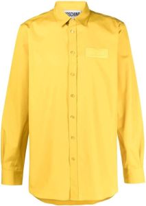 Moschino Overhemd met logopatch Geel