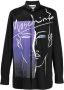 Moschino Overhemd met logoprint Zwart - Thumbnail 1