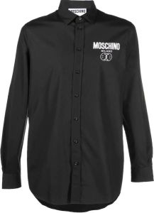 Moschino Overhemd met logoprint Zwart