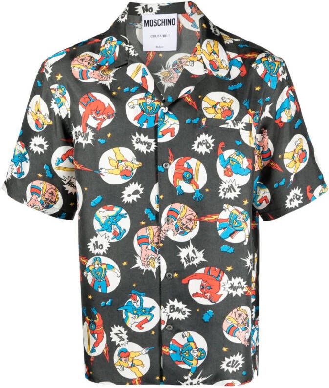 Moschino Overhemd met print Grijs