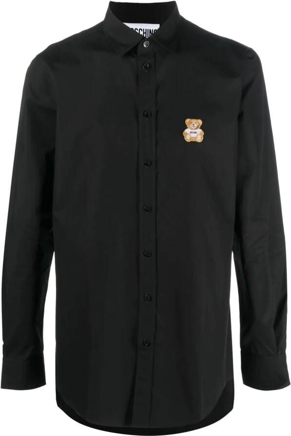 Moschino Overhemd met teddybeerprint Zwart