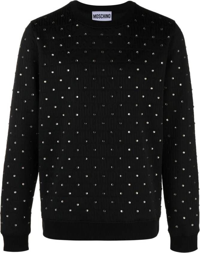 Moschino Overhemd verfraaid met kristal Zwart