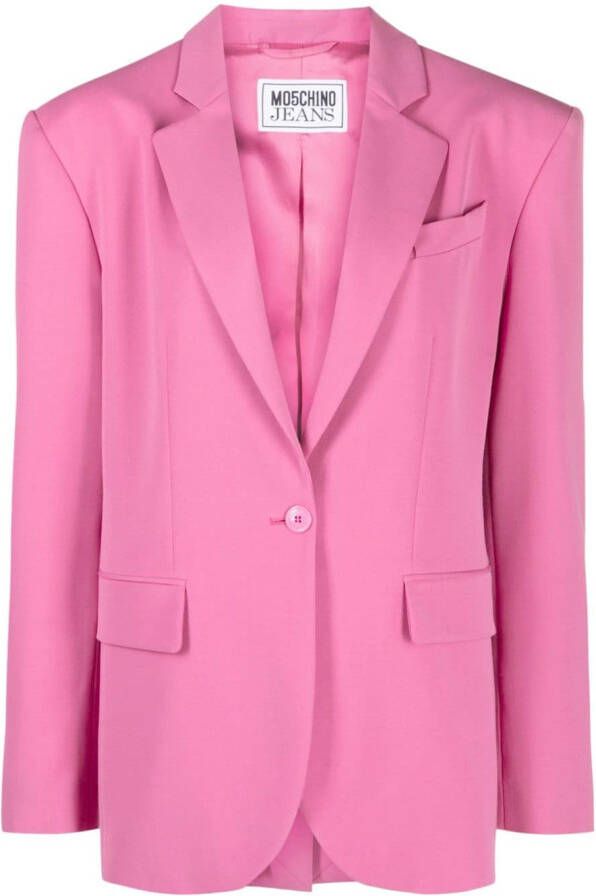 MOSCHINO JEANS Oversized blazer Roze