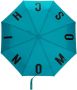 Moschino Paraplu met logo Blauw - Thumbnail 1