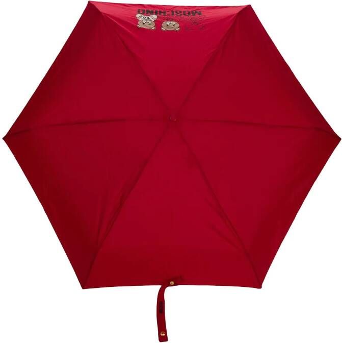Moschino Paraplu met print Rood