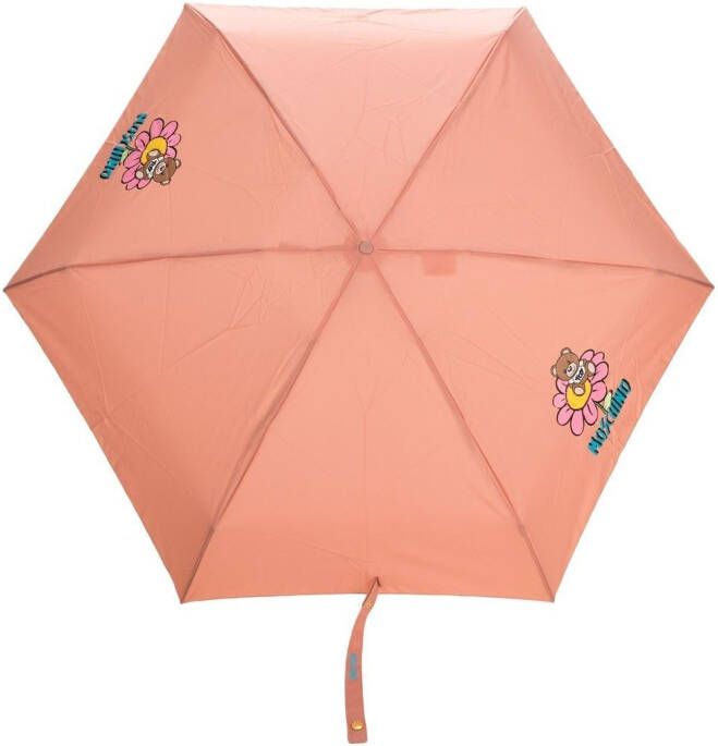 Moschino Paraplu met print Roze
