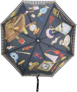 Moschino Paraplu met print Zwart