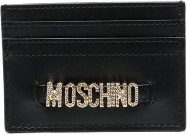 Moschino Pasjeshouder met logo Zwart