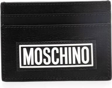 Moschino Pasjeshouder met logoprint Zwart