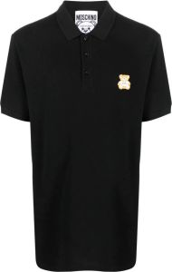 Moschino Poloshirt met borduurwerk Zwart