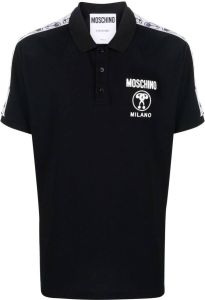 Moschino Poloshirt met logoprint Zwart