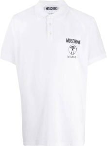 Moschino Poloshirt met print Wit