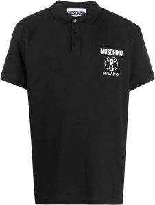 Moschino Poloshirt met print Zwart