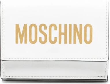 Moschino Portemonnee met logoprint Wit