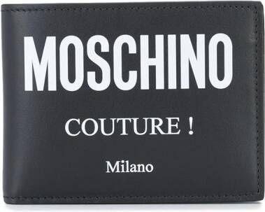 Moschino Portemonnee met logoprint Zwart