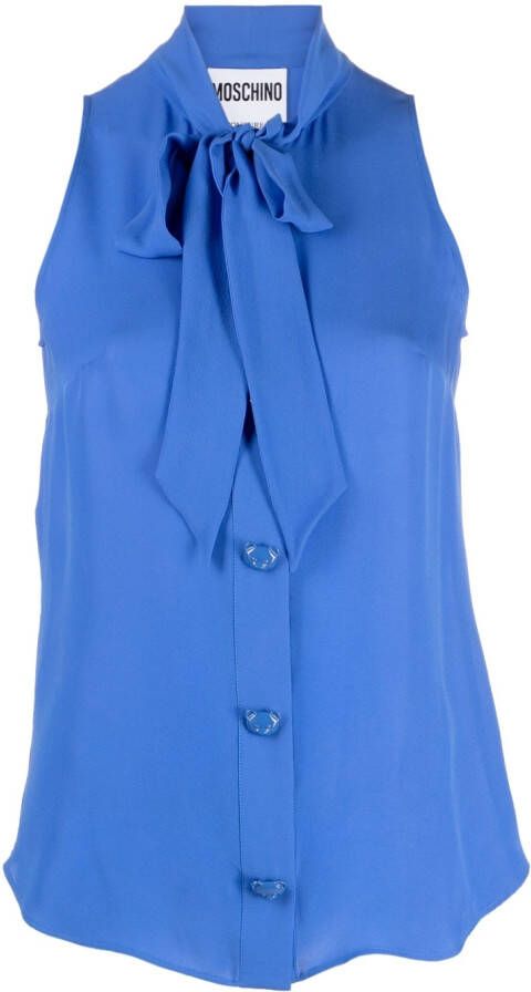 Moschino Katoenen blouse Blauw