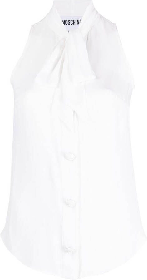 Moschino Mouwloze blouse Wit