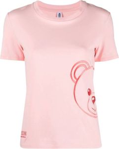 Moschino Pyjamatop met teddybeerprint Roze