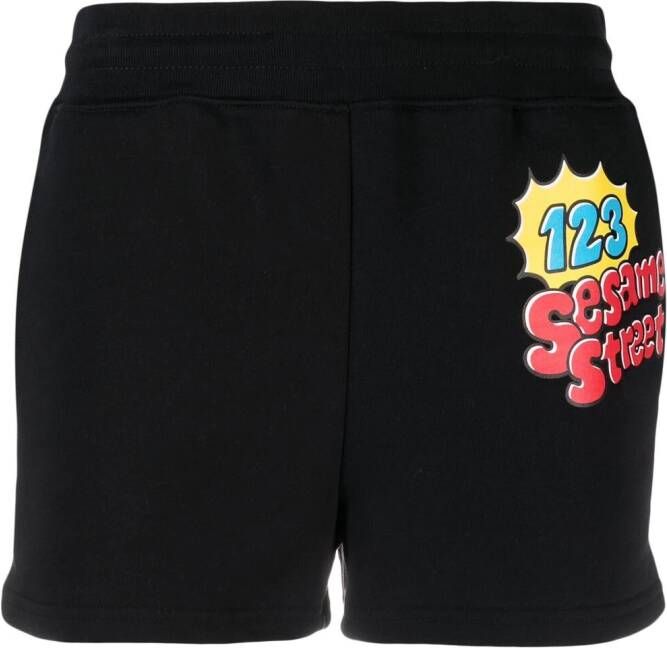 Moschino Sesame Street© trainingsshorts Zwart