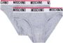 Moschino Set van twee slips met logoband Grijs - Thumbnail 1