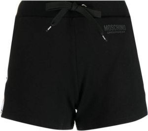 Moschino Shorts met logopatch Zwart
