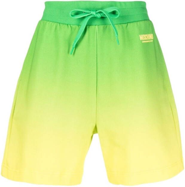 Moschino Shorts met ombré-effect Groen