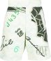 Moschino Shorts met print Groen - Thumbnail 1