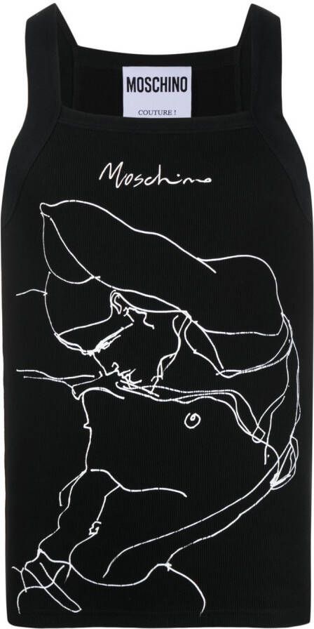 Moschino Hemd met print Zwart