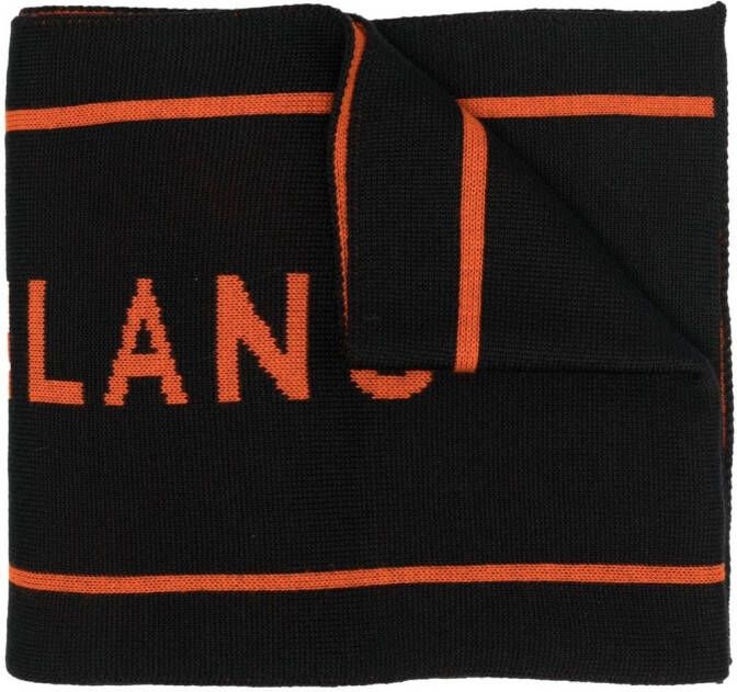 Moschino Sjaal met logo Black