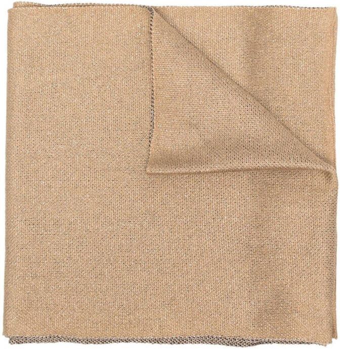 Moschino Sjaal met teddybeerprint Beige