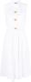 Moschino Mouwloze blousejurk Wit - Thumbnail 1