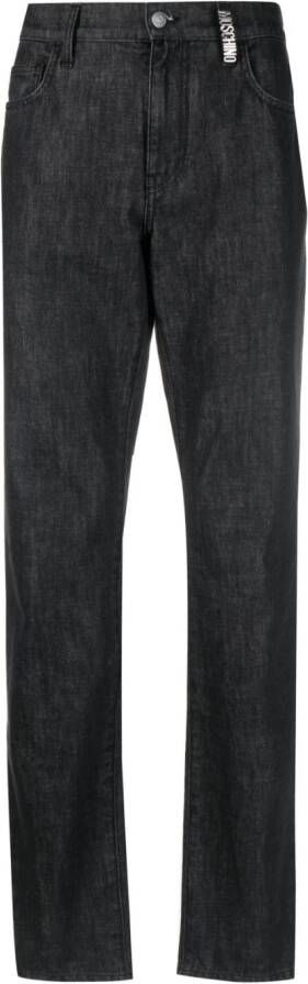 Moschino Slim-fit jeans Zwart