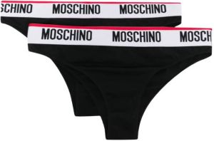 Moschino Slip met logoband Zwart
