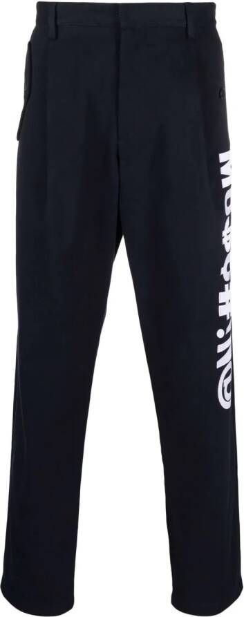 Moschino Stretch broek Blauw