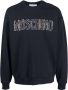 Moschino Sweater met geborduurd logo Blauw - Thumbnail 1