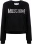 Moschino Sweater met glitterlogo Zwart - Thumbnail 1